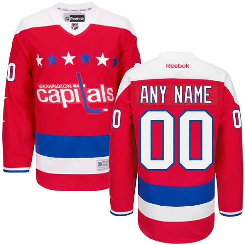 NHL Washington Capitals Trikot Benutzerdefinierte Reebok 3rd Rot Authentic